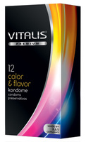 12 stk. VITALIS color & flavour kondomer