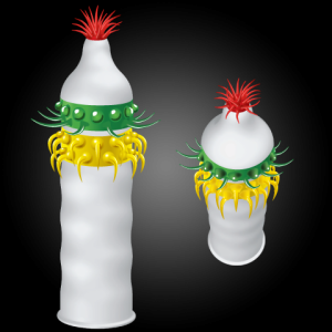1 stk. French Tickler Hawaii Cactus kondom