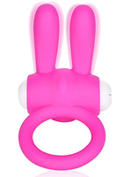Rabbit vibrator penisring - pink